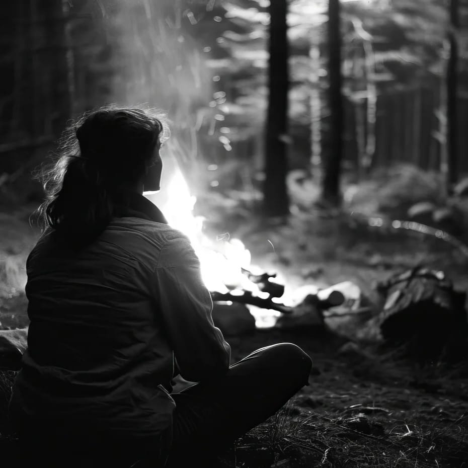 Holika Dahan 2025: Lessons in Inner Strength and Truth from the Festival of Holi 5 black white portrait sad woman