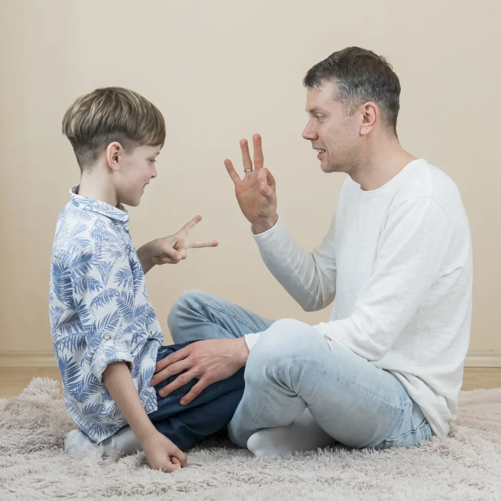 Proven Strategies to Strengthen Parent-Child Relationships Through Effective Communication 6 Parent practicing active listening with young child
