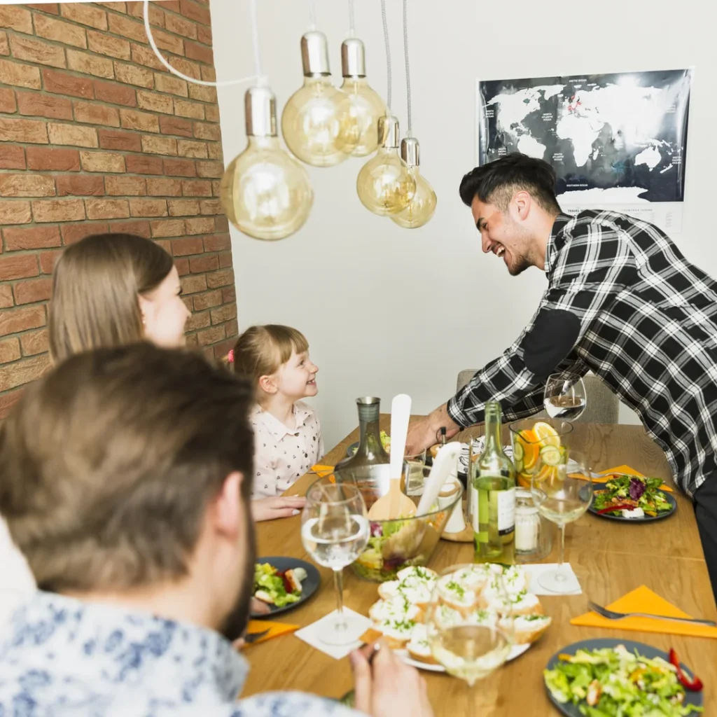 Gentle Parenting vs Traditional Parenting: Which Approach is More Effective? 10 Family demonstrating a blended parenting approach combining warmth and structure.